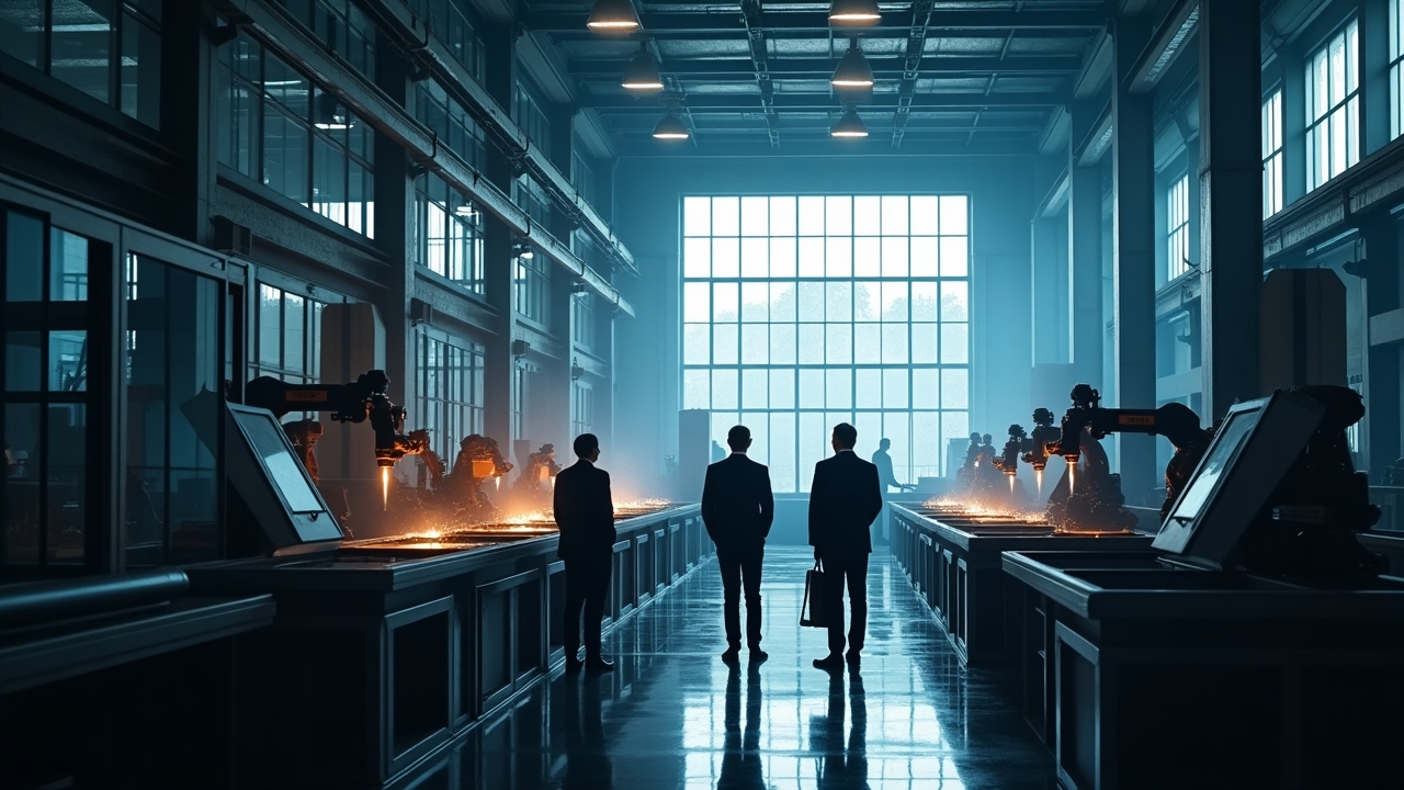 Moderne Fertigungsanlage